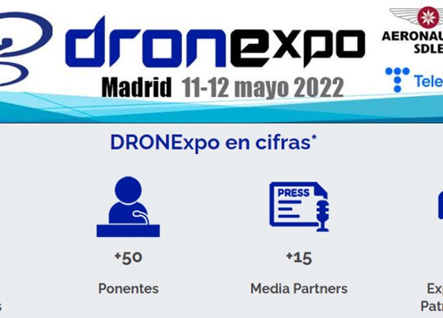 Evento sobre DRONExpo el 11 y 12 de mayo en el pabellón de cristal de Madrid