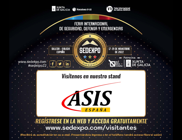 Invitación de ASIS Espana a SEDEXPO 2022